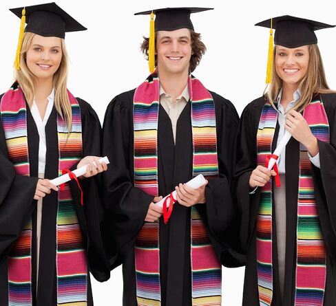 وشاح التخرج المكسيكي 8 قطع من Berlune وشاح التخرج المكسيكي الإسباني سارابي فئة 2024 وشاح مكسيكي لكاهن التخرج (لون مشرق) in Kuwait