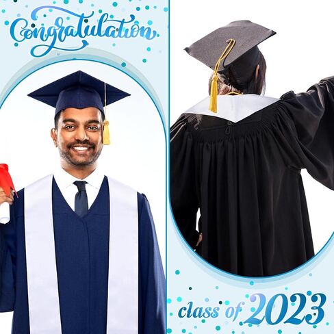 Cindeer 100 قطعة شالات تخرج سادة للبالغين مقاس 68 بوصة وشاح سرق للجنسين 2023 ملحقات التخرج لطلاب التخرج in Kuwait