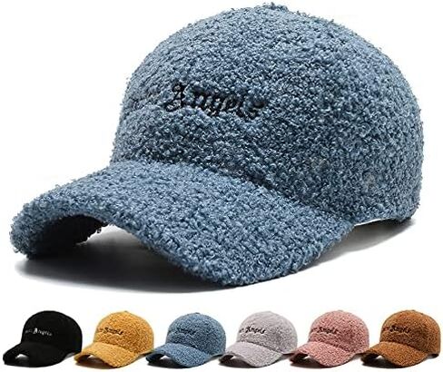 Lamb-Wool Baseball-Caps Adjustable,Teddy-Fleece Baseball Hat,Winter Hat Ponytail Hole for Women Men Outdoor Travel in Saudi Arabia