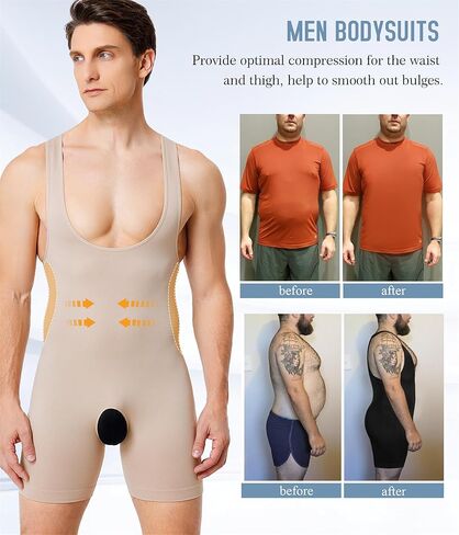TAILONG رجل ملابس داخلية البطن تحكم ارتداءها ضغط قمصان التخسيس كامل محدد شكل الجسم بلا أكمام ملابس داخلية in Kuwait