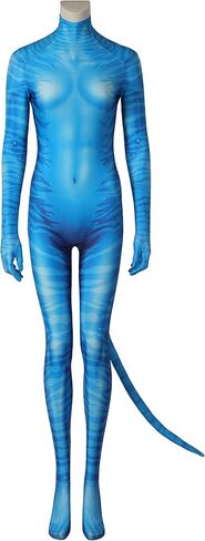 Wandamaga Jake Sully and Nettini Costume 3D Style Bodysuit For Adult Men or Women in Kuwait