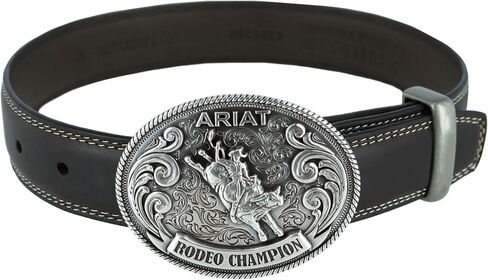 Ariat Kid's Bull Rider Motif Buckle, Antique Silver, OS in Saudi Arabia