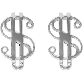 Set of 2 Currency Themed Chrome-Plated Stainless Steel Money Clips in Kuwait