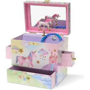 Jewelkeeper Musical Jewelry Box 3 Drawers, Rainbow Unicorn Design, The Unicorn Tune in Kuwait