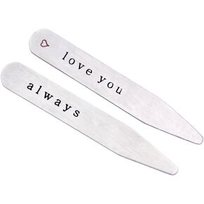 O.RIYA Stainless Steel Collar Stays Gift For Him 2.5 Inch Custom Gift in Kuwait