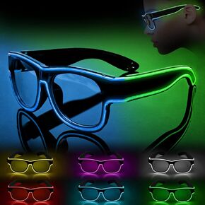 Ainiv Wireless Light Up Glasses 3 Modes LED Luminous Glasses Glow in the Dark for Parties, DJ, EDM, Halloween, Christmas in Kuwait