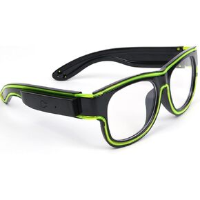 Ainiv Wireless Light Up Glasses 3 Modes LED Luminous Glasses Glow in the Dark for Parties, DJ, EDM, Halloween, Christmas in Saudi Arabia