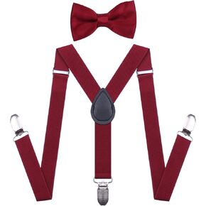 حمالات وربطة عنق للأطفال الصغار من AMPIL للأولاد - تصميم خلفي مرن قابل للتعديل على شكل حرف Y مع مشابك معدنية قوية in Kuwait