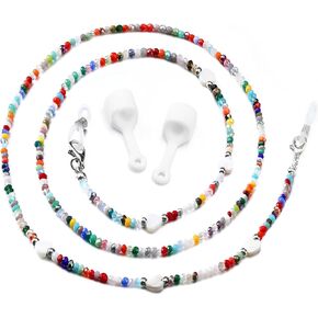 URPANDA Glasses Strap Eyeglasses Chains for Women Men, Sunglasses Strap Eye Glasses Holders Around Neck Beaded Glasses String