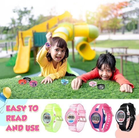 Ecation 36 Pcs Watch Outdoor Watch Digital Watch for Boys Girls' Wrist Watches Bulk Colorful Sport Watch Multicolor Mixed Wristwatch Gift in Kuwait