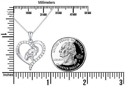 FLYOW Elephant Necklace Cat Necklace Bunny Neklace Horseshoe Necklace Unicorn Necklace Sterling Silver Animal Necklaces for Women in Kuwait