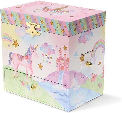 Jewelkeeper Musical Jewelry Box 3 Drawers, Rainbow Unicorn Design, The Unicorn Tune in Kuwait