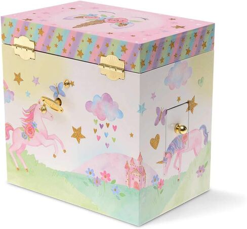 Jewelkeeper Musical Jewelry Box 3 Drawers, Rainbow Unicorn Design, The Unicorn Tune in Kuwait