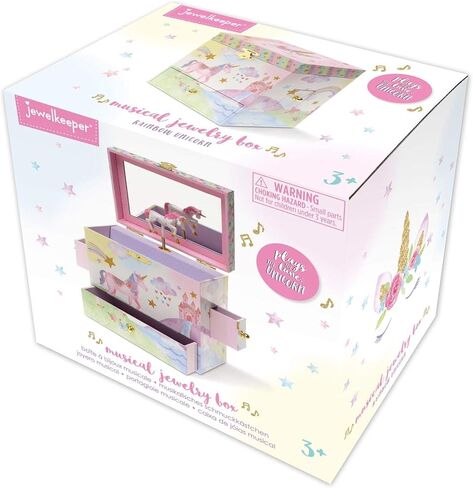Jewelkeeper Musical Jewelry Box 3 Drawers, Rainbow Unicorn Design, The Unicorn Tune in Kuwait