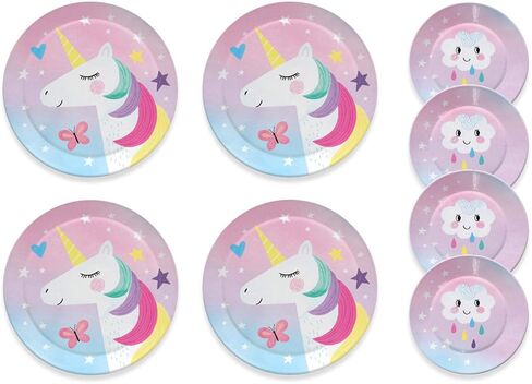 مجموعة هدايا Jewelkeeper Cotton Candy Unicorn - صندوق مجوهرات موسيقي ومجموعة شاي تظاهرية - هدايا يونيكورن للفتيات in Kuwait