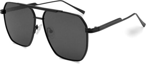 TruFabV Retro Aviators 70s Sunglasses Men Women Designer Aviator Polarized Oversized Square Glasses in Kuwait