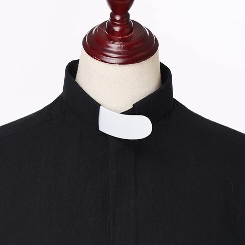 BLESSUME Tab Collars for Clergy Shirt White Insert Tab Collar in Saudi Arabia