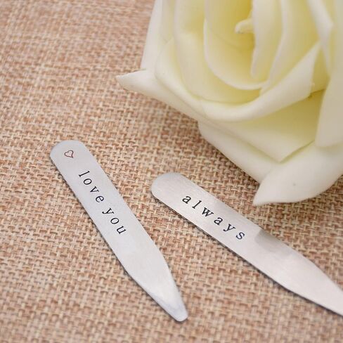 O.RIYA Stainless Steel Collar Stays Gift For Him 2.5 Inch Custom Gift in Kuwait