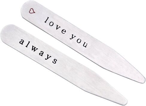 O.RIYA Stainless Steel Collar Stays Gift For Him 2.5 Inch Custom Gift in Kuwait