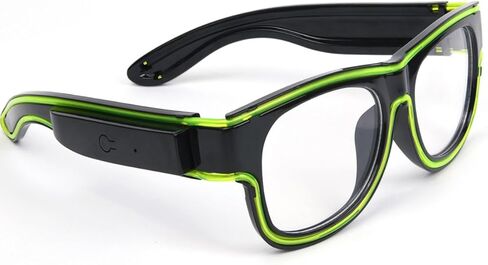 Ainiv Wireless Light Up Glasses 3 Modes LED Luminous Glasses Glow in the Dark for Parties, DJ, EDM, Halloween, Christmas in Saudi Arabia