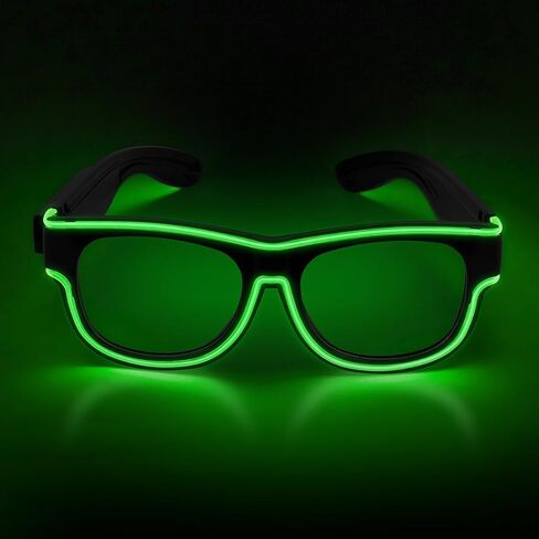 Ainiv Wireless Light Up Glasses 3 Modes LED Luminous Glasses Glow in the Dark for Parties, DJ, EDM, Halloween, Christmas in Saudi Arabia