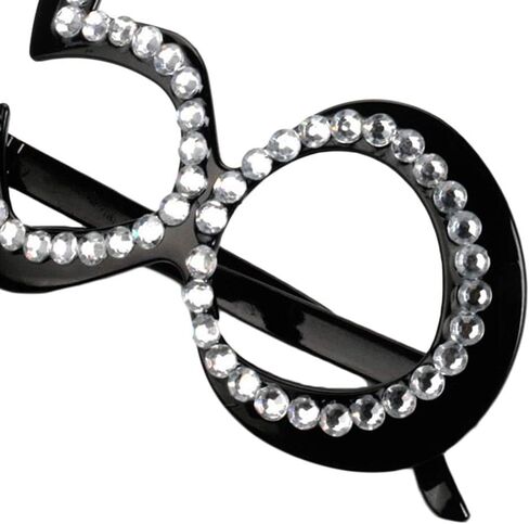 VEdusa 1Pair Black 50th Birthday Glasses Crystal Frame Funny Costume Sunglasses Novelty Eyewear Celebration Decoration Women's Fashion Accessories in Kuwait