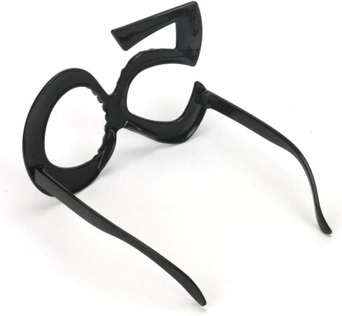 VEdusa 1Pair Black 50th Birthday Glasses Crystal Frame Funny Costume Sunglasses Novelty Eyewear Celebration Decoration Women's Fashion Accessories in Kuwait