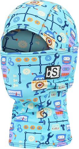 BLACKSTRAP Kids The Hood Balaclava - Cold Weather Face Mask (Robots) in Kuwait