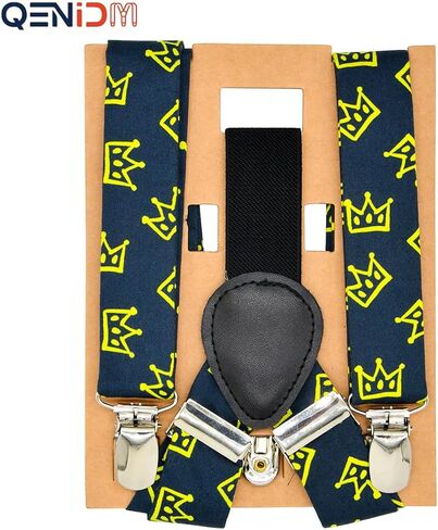 مجموعة ربطة عنق Qenidm Boy Suspenders Bow Tie، ربطة عنق للأطفال، زي حامل الحلقة، حمالات الأطفال الصغار، ملابس عيد الميلاد الأول للأولاد in Kuwait