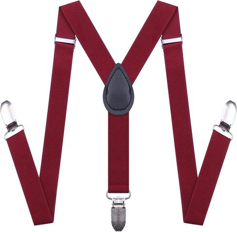 حمالات وربطة عنق للأطفال الصغار من AMPIL للأولاد - تصميم خلفي مرن قابل للتعديل على شكل حرف Y مع مشابك معدنية قوية in Kuwait