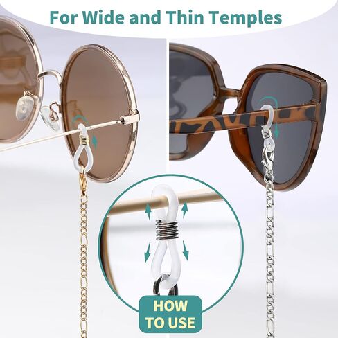 URPANDA Glasses Strap Eyeglasses Chains for Women Men, Sunglasses Strap Eye Glasses Holders Around Neck Beaded Glasses String in Kuwait