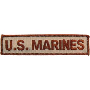 رقعة علامة تبويب USMC مرخصة رسميًا من مشاة البحرية الأمريكية، مع لاصق بالكي (الرمال/الصحراء) in Saudi Arabia