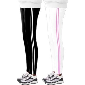 KSK KAISHEK عبوة من قطعتين من السراويل ذات الخطوط الجانبية الكلاسيكية القابلة للتمدد للفتيات من عمر 4 إلى 13 عامًا in Kuwait