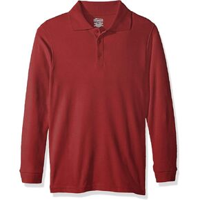 Classroom School Uniforms Boys' Youth Unisex Long Sleeve Interlock Polo