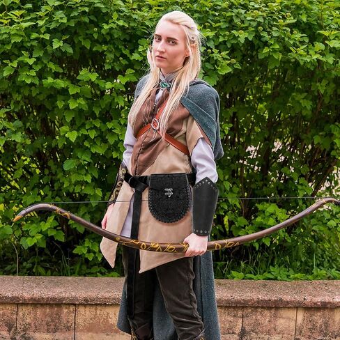 Jeilwiy Viking Bracers Medieval Leather Bracers Arm Armor Cuff Leather Gauntlet Wristband Punk Arm Guards for Men Women 2Pack in Kuwait