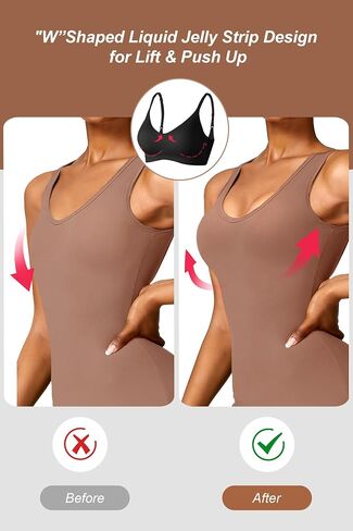 Vertvie Womens Seamless Jelly Bras No Underwire Comfort Push Up Bras Buttery Soft Wireless Bralette Full Coverage Sports Bra in Kuwait