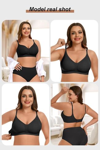 Vertvie Womens Seamless Jelly Bras No Underwire Comfort Push Up Bras Buttery Soft Wireless Bralette Full Coverage Sports Bra in Kuwait