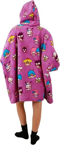 Adult Hello Kitty & Friends Oversized Hoodie Blanket Wearable Blanket-OSFA Purple in Saudi Arabia