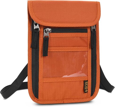 CLAPE Ripstop Nylon Neck Passport Pouch with Detachable Strap RFID Blocking Travel Bag Unisex Multifunction Document Organizer Cell Phone Bag in Saudi Arabia