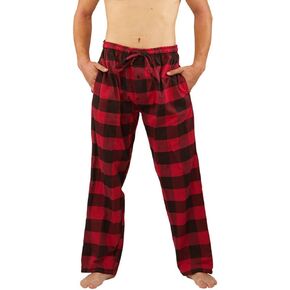 بنطلون بيجامة NORTY Flannel للرجال - قيعان PJ مريحة للبالغين - ملابس نوم للرجال - مزيج من القطن/البوليستر