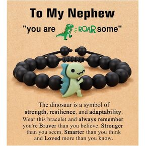 Dinosaur Bracelet for Son/Grandson/Nephew/Brother on Valentines Day/Christmas/Birthday Graduation in Saudi Arabia