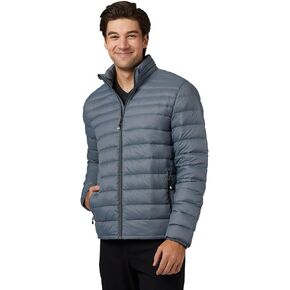 32 Degrees Men's Ultra-Light Down Packable Jacket | Layering | Zippered Pockets | Water Repellent