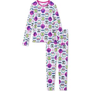 Cuddl Duds Girls Thermal Underwear Set - Frozen, Disney Princess, and Star Wars Designs - Kids Long John Base Layer