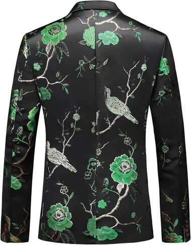 Rogers & Morris Blazer for Men Casual Slim fit Suit Jacket Dress Party Floral Men's Sport Coat Chaqueta de Traje para Hombre in Kuwait
