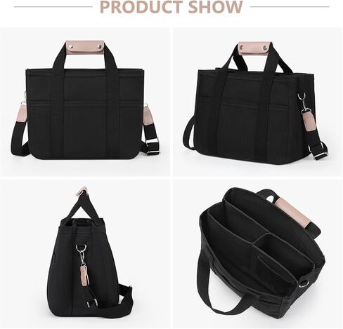 حقيبة حمل من القماش من سيتور، حقيبة هوبو متعددة الجيوب للنساء، حقيبة كتف من القماش ذات سعة كبيرة in Kuwait