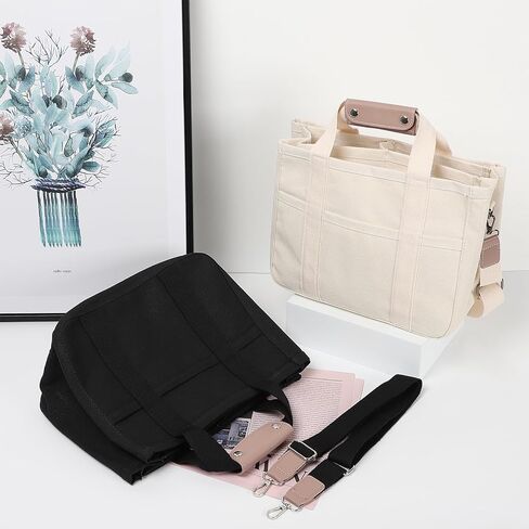 حقيبة حمل من القماش من سيتور، حقيبة هوبو متعددة الجيوب للنساء، حقيبة كتف من القماش ذات سعة كبيرة in Kuwait