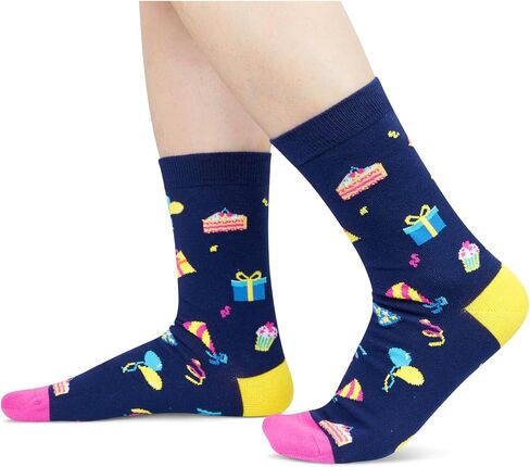 HAPPYPOP Gifts for Teenage Boys Girls Funny Gifts for Teens, 14th Birthday Gifts for 14 Year Old Girls Boys, Funny Crazy Socks for Teens in Kuwait