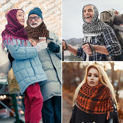نيوكوت 15 قطعة من شماغ عسكري مع شرابة وشاح تكتيكي صحراوي كوفية للنساء والرجال، وشاح لف للوجه والرأس للشتاء لملحقات قناع الرقبة التنكرية، 43 × 43 انش، الوان كلاسيكية، مقاس واحد, ألوان كلاسيكية in Saudi Arabia