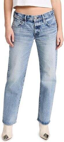 بنطال الجينز النسائي MV Joelton من MOUSSY VINTAGE ذو قصة مستقيمة ومنخفضة in Kuwait