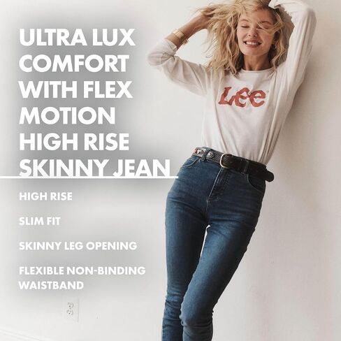 Lee Women's Ultra Lux Comfort with Flex Motion High Rise Skinny Jean in Saudi Arabia